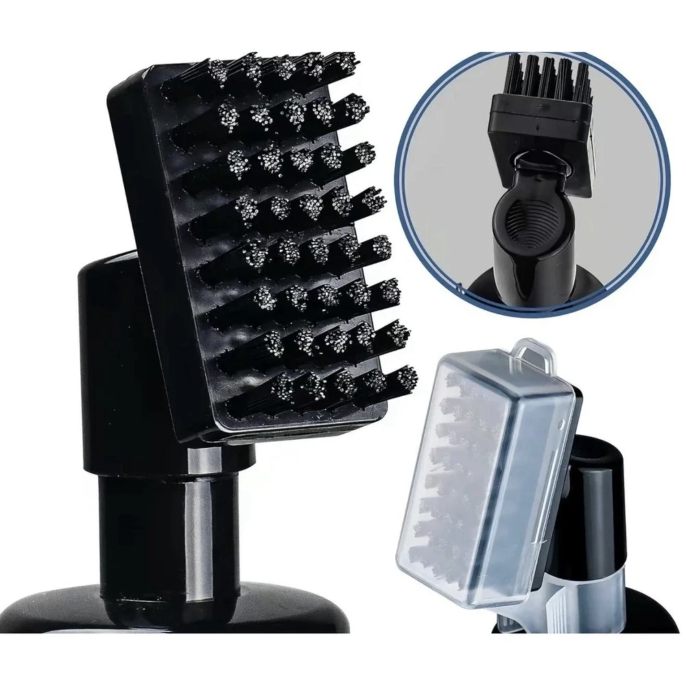 Golf Club Brush Cleaning Tool With Spray Water Bottle Retactable Clip